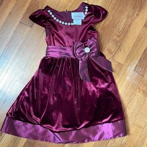 Rare Editions girls formal dress, burgundy. Size 6. Beautiful holiday dress